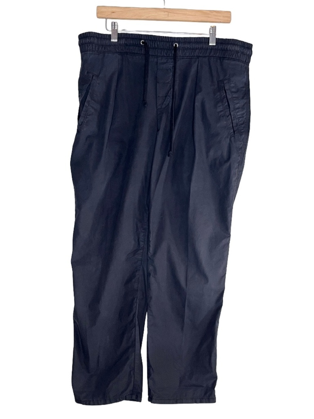 James Perse Standard Sz 3 Black Drawstring Pants